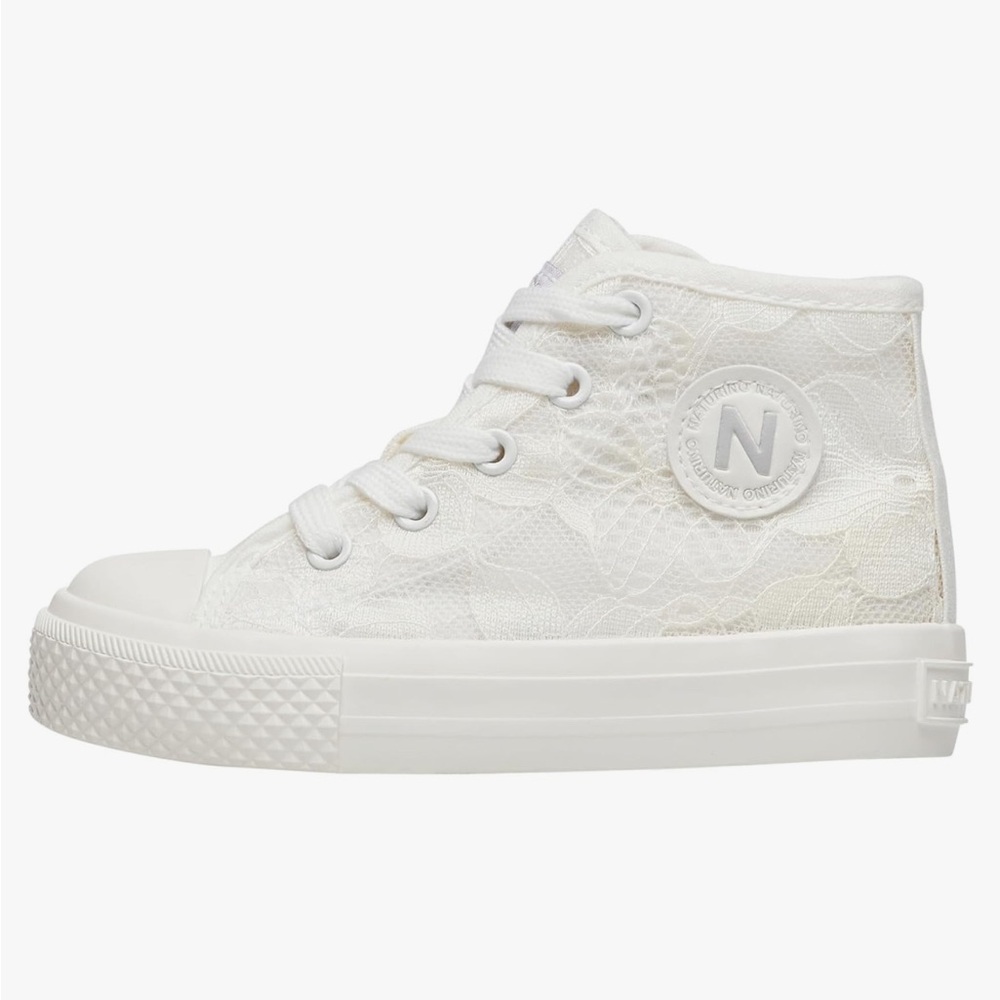 NATURINO YLFAS White Lace High-Top Sneakers - Picture 2 of 15